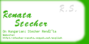 renata stecher business card